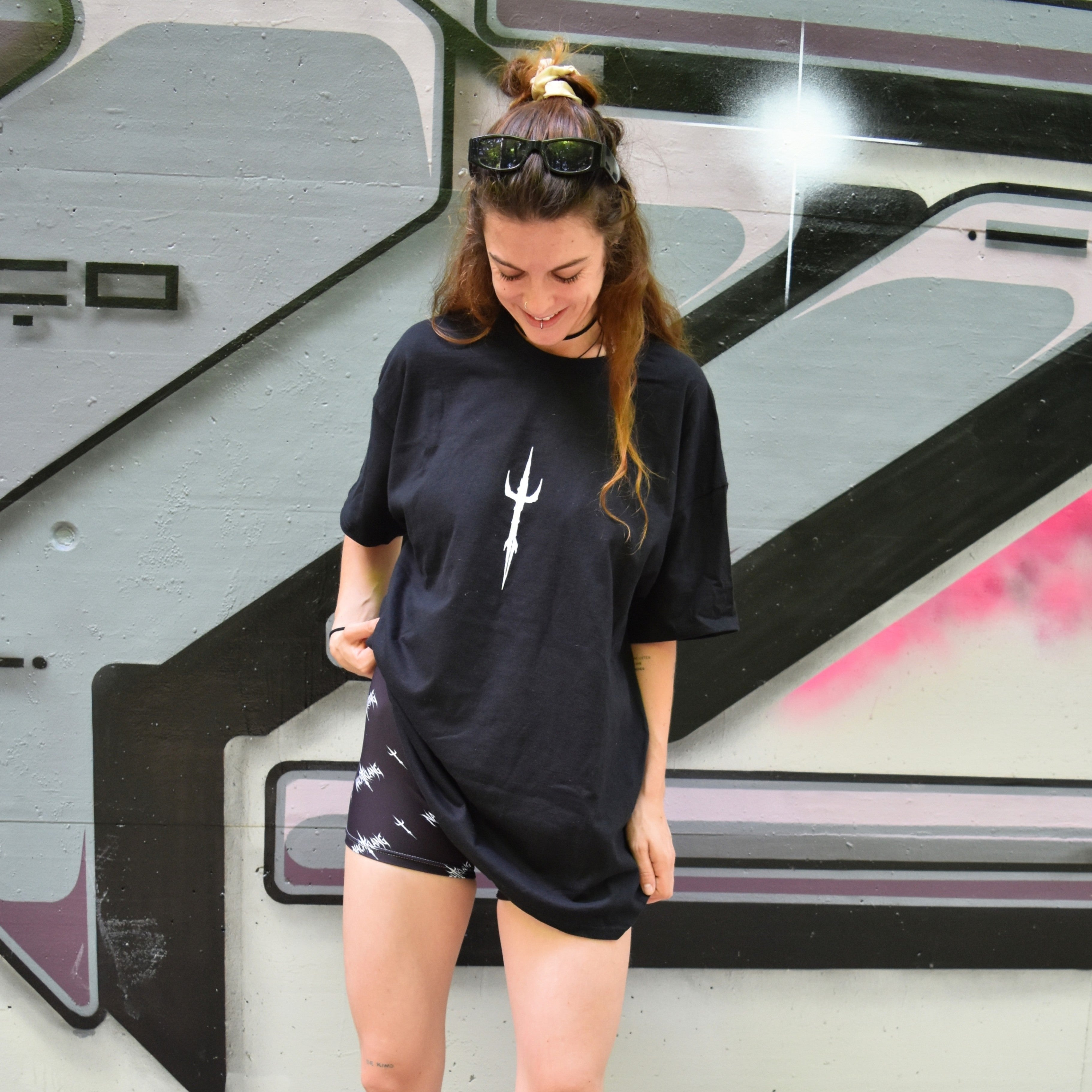 Nachtklang Dreizack T-Shirt - Hardtechno T-Shirt
