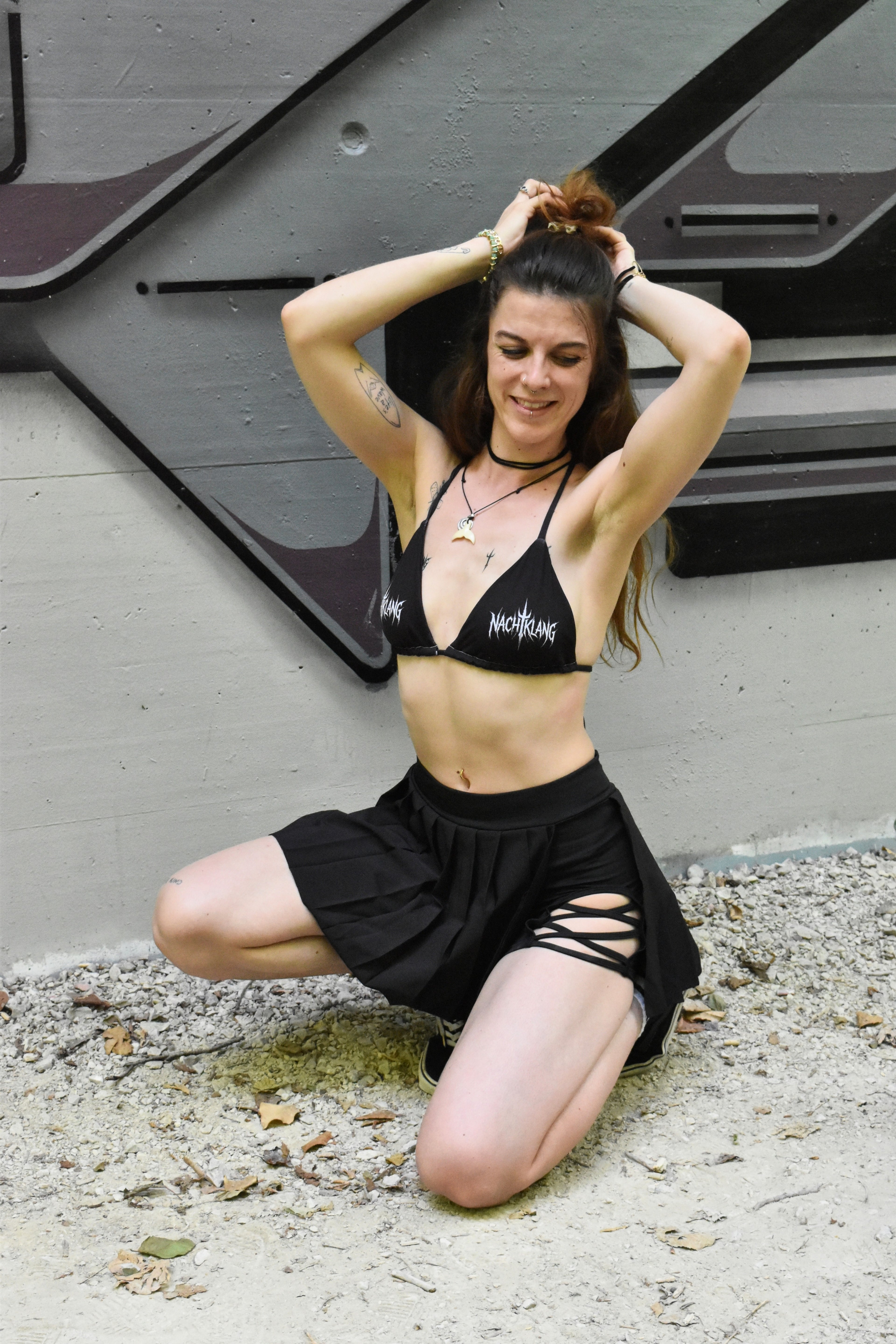 Nachtklang Logo Bikini Top – Festival Bikini (recycelt)